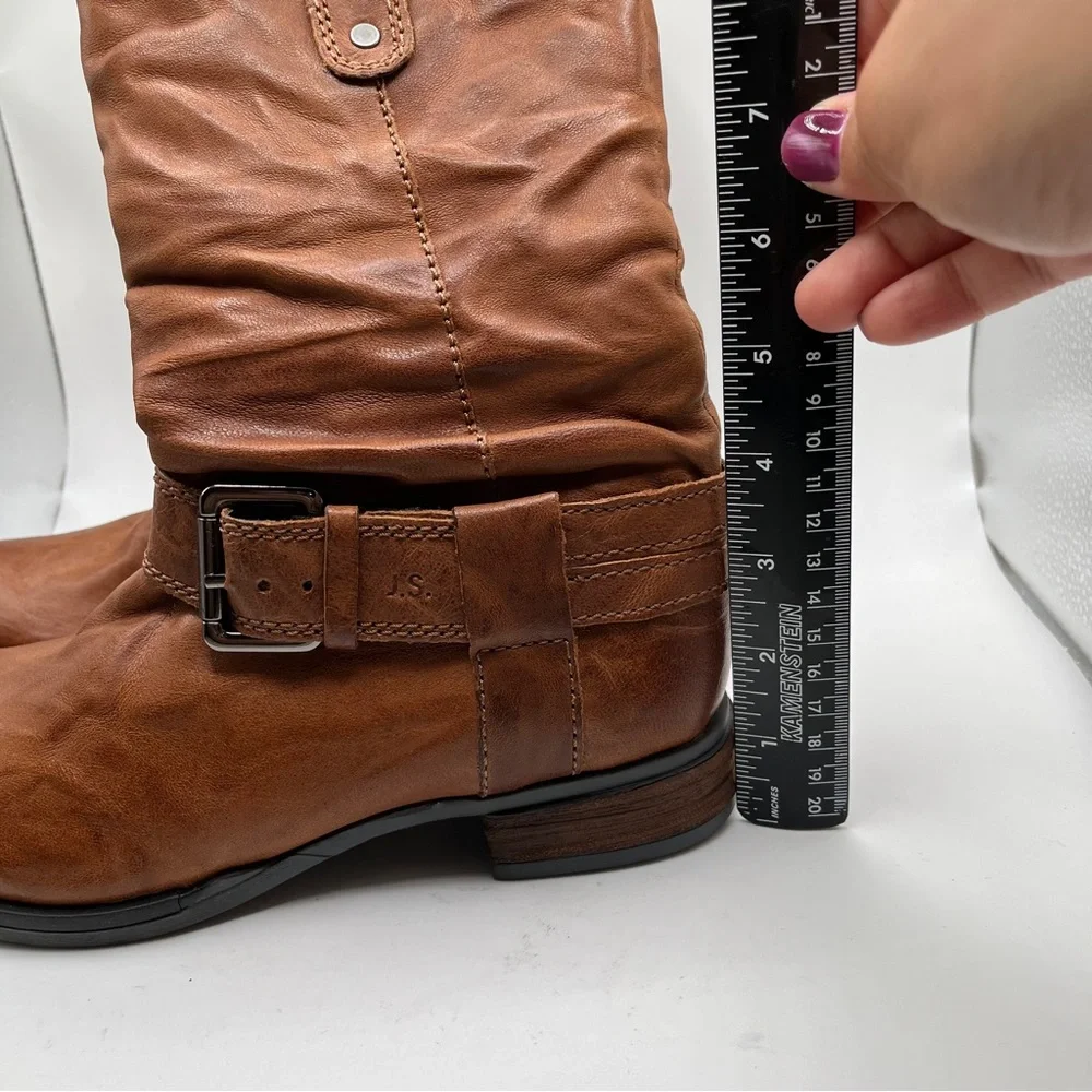 NWOB Josef Seibel Sanja 14 Cognac Womens Leather Knee High Boots size 36 US5-5.5 - Picture 8 of 14
